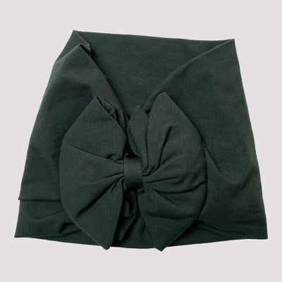 Kaiko bow headwrap, green | 6-12m
