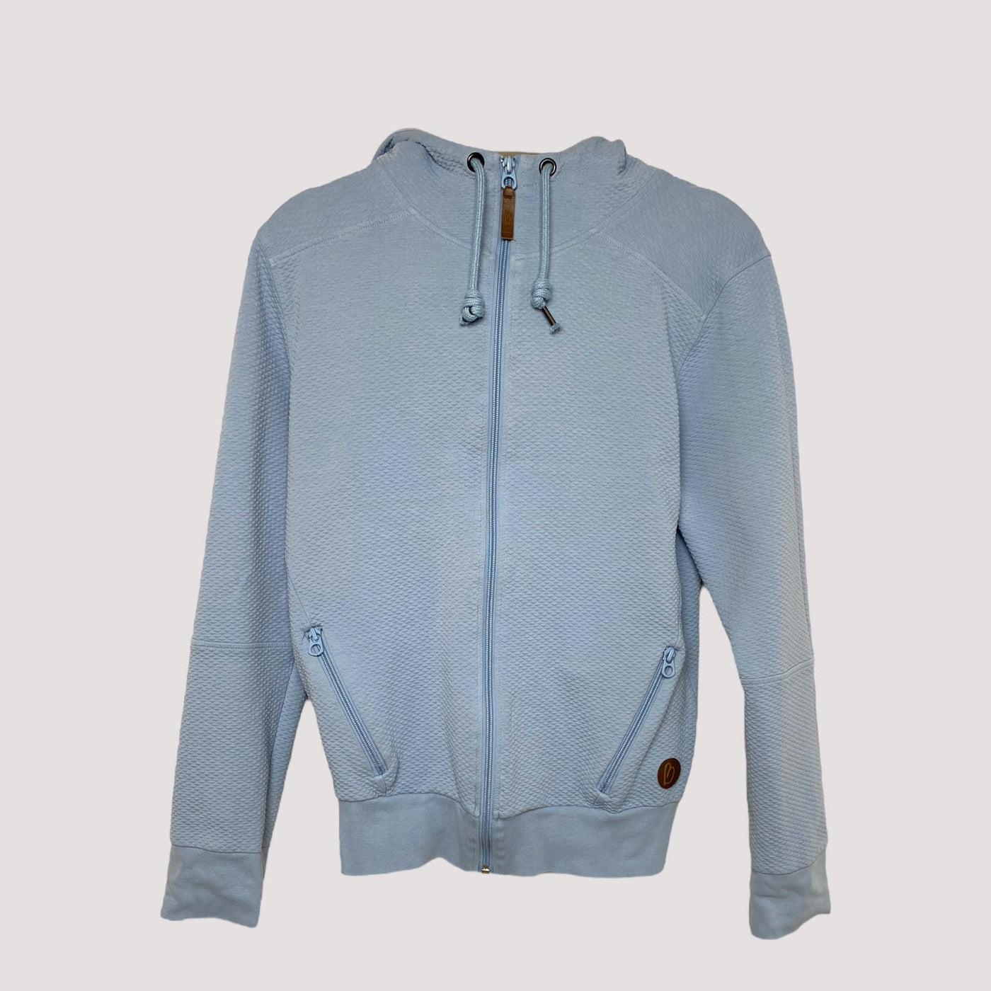 Blaa zipper sweat hoodie, baby blue | woman S