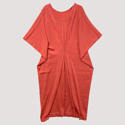 knitted dress, coral | women M/L