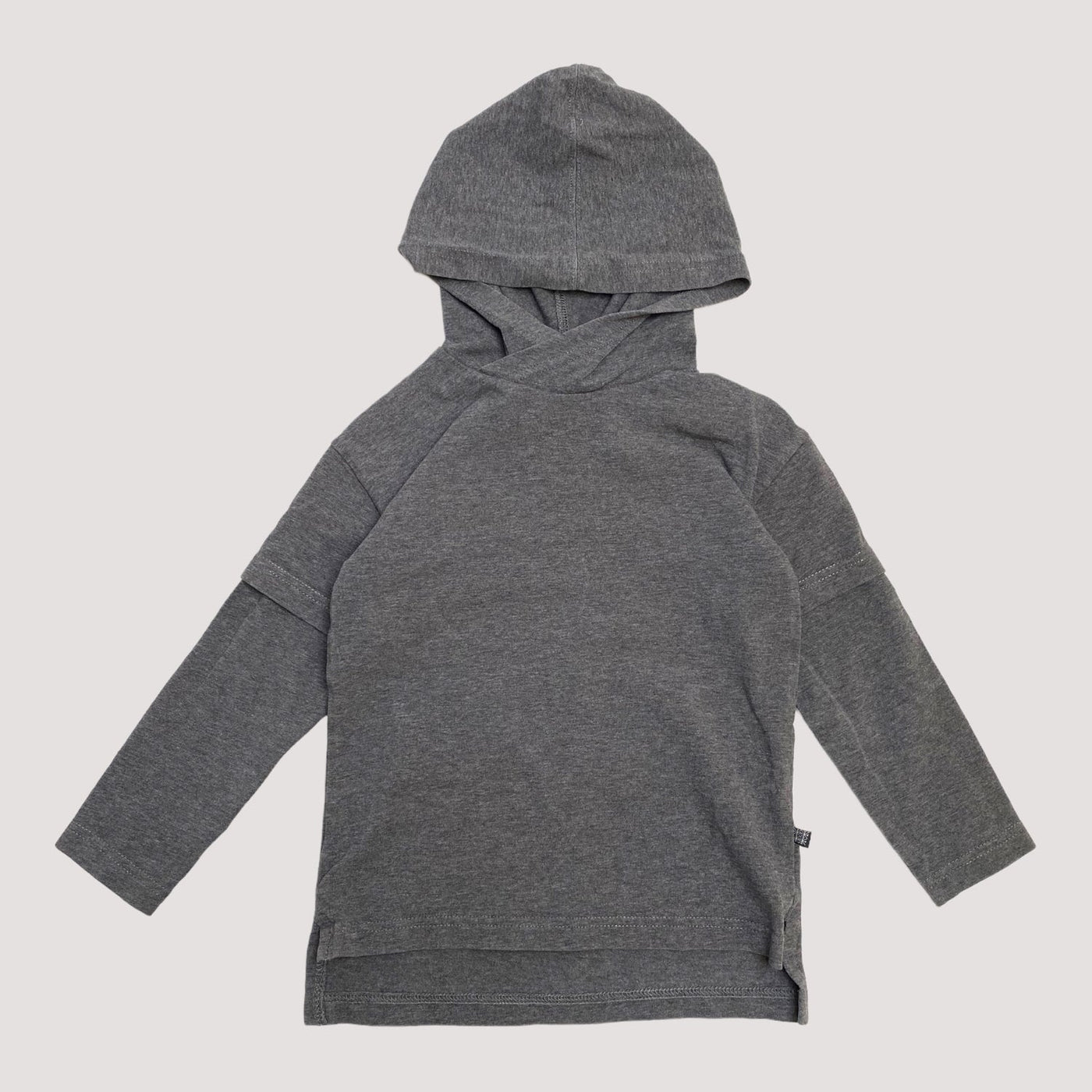 hooded shirt, grey | 86/92cm