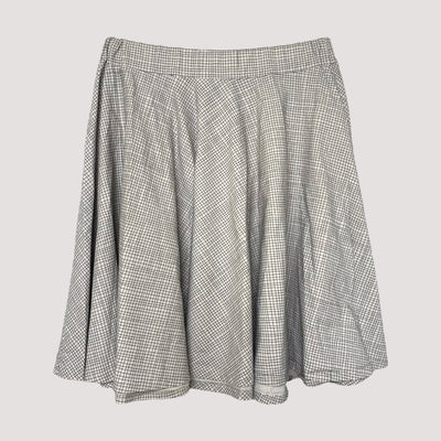 grid skirt, black/white | women M