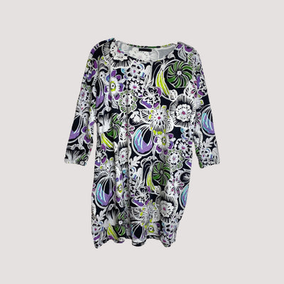 tricot dress, flowers | woman one size