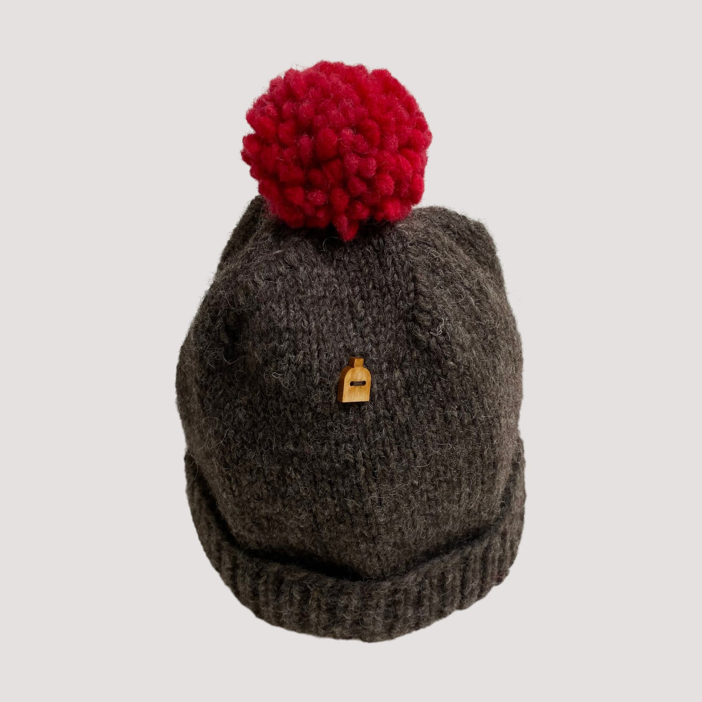 beanie, dark grey/red | onesize