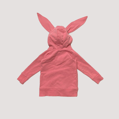 bunny ear sweatshirt, pink | 62/68cm