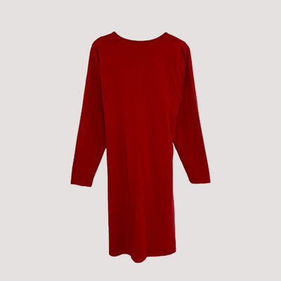 belted dress, red | women XL