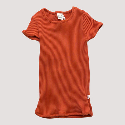 rib t-shirt, raspberry | 134/140cm