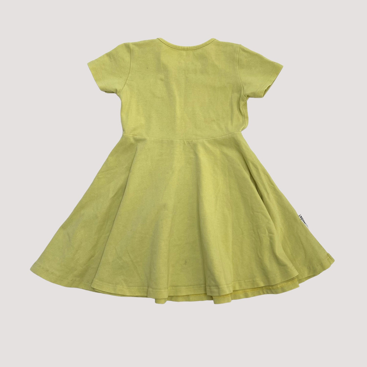 tricot dress, lime green |  110/116cm