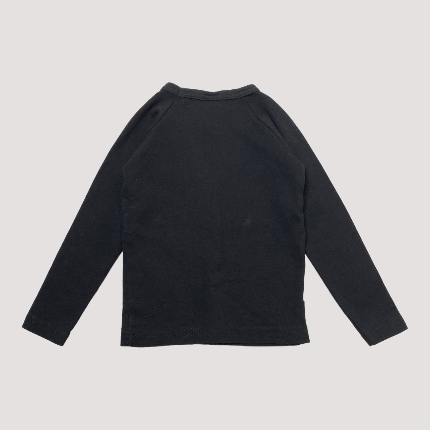 Metsola fringe shirt, black | 98cm