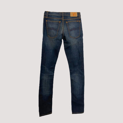 tight long john jeans, dark blue | women 25/34
