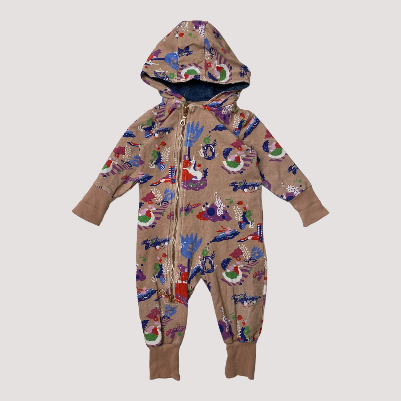 sweat jumpsuit, animals | 62/68cm
