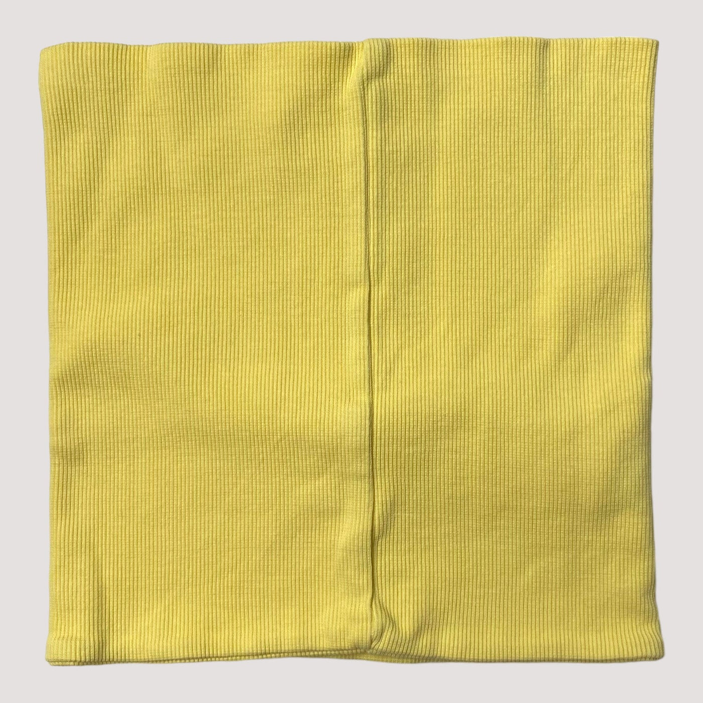 Metsola ribbed tube scarf, yellow | one size