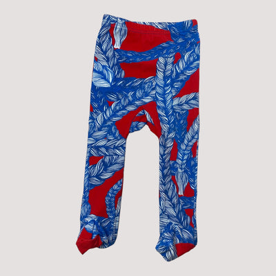 letti closed toe baby pants, red/blue | 70cm