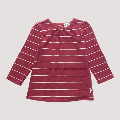 shirt, burgundy/stripes | 104cm