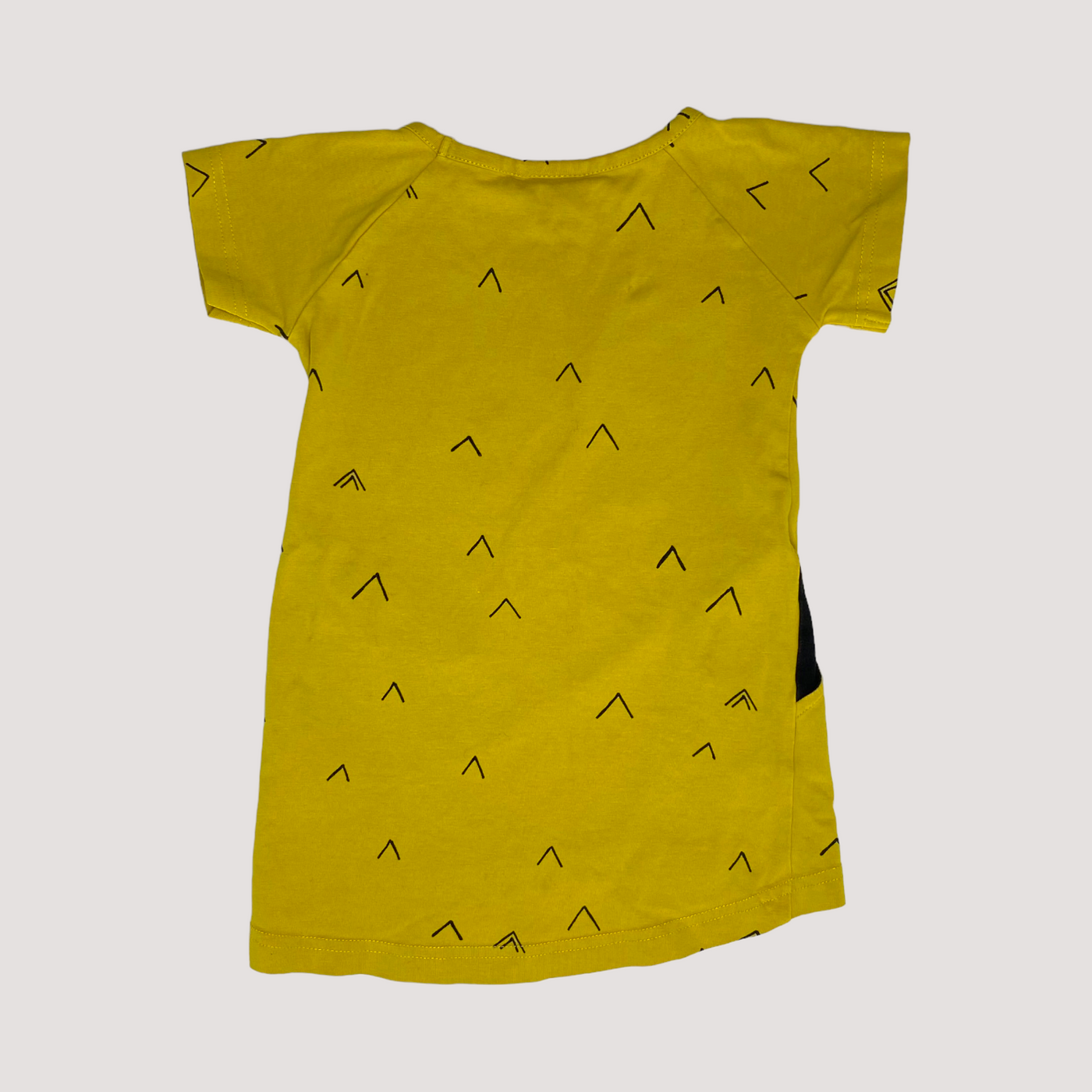 Papu dress, yellow/black | 74/80cm