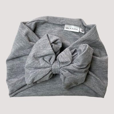 bow headwrap, grey | 6-12m