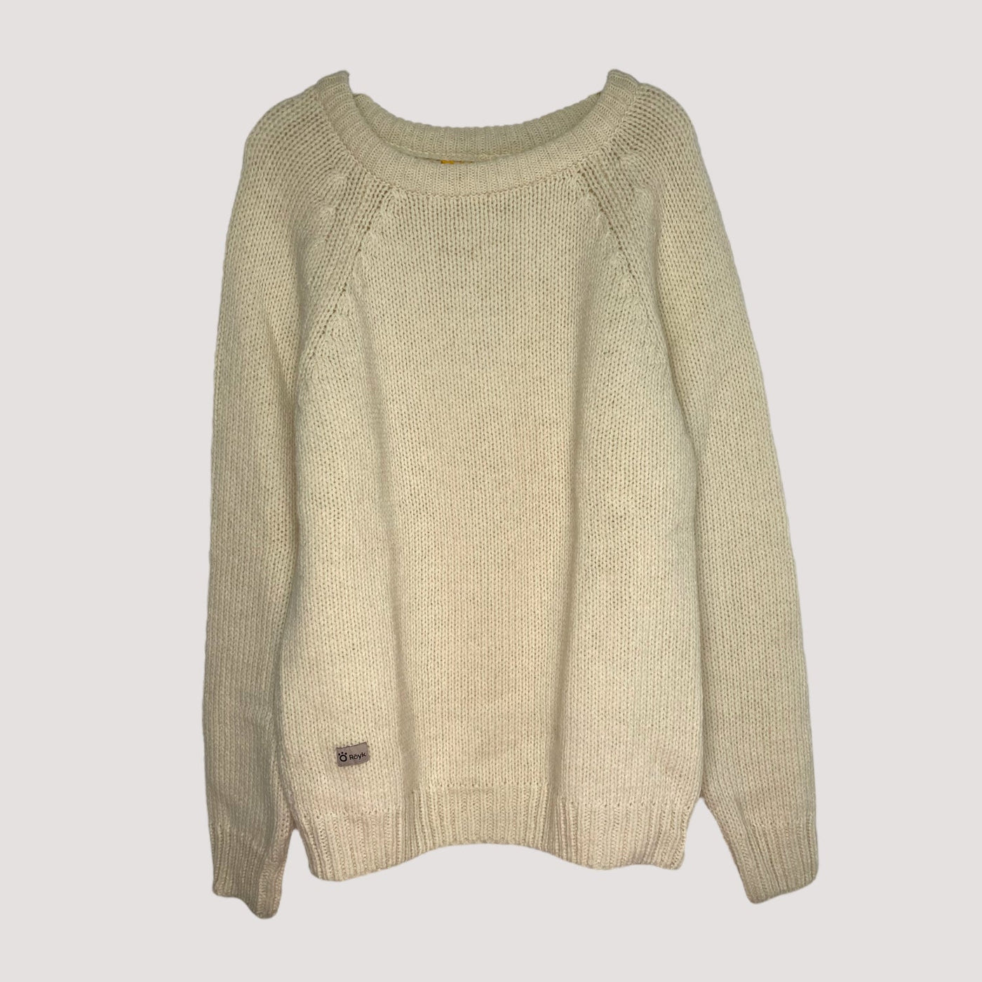 Röyk norrby wool sweater, ivory | men L