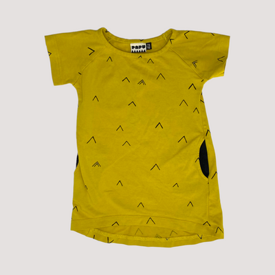 Papu dress, yellow/black | 74/80cm
