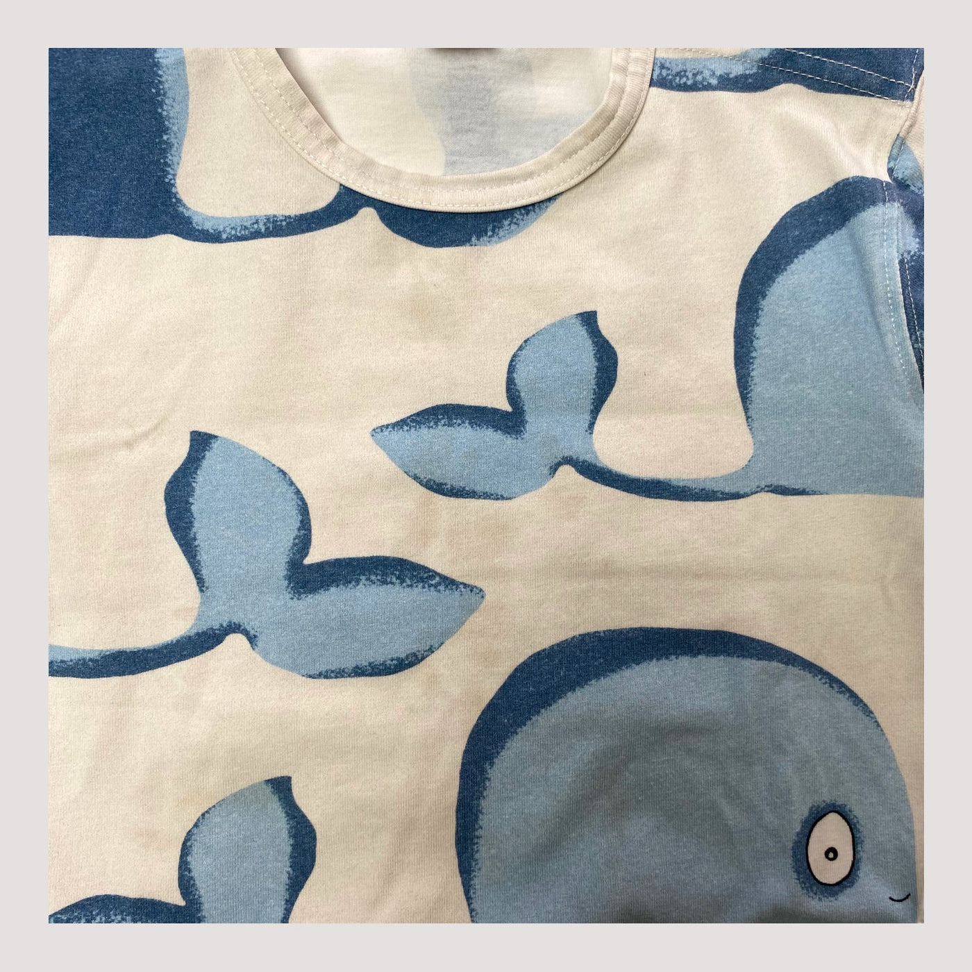 Blaa shirt, whales | 86/92cm