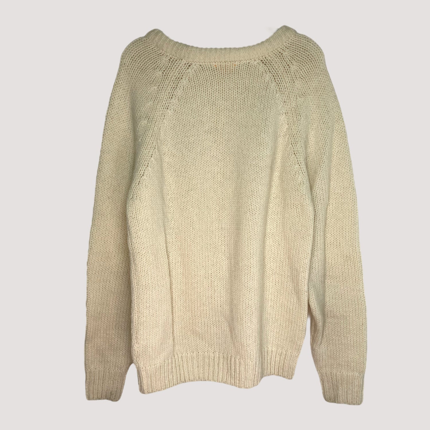 norrby wool sweater, ivory | men L