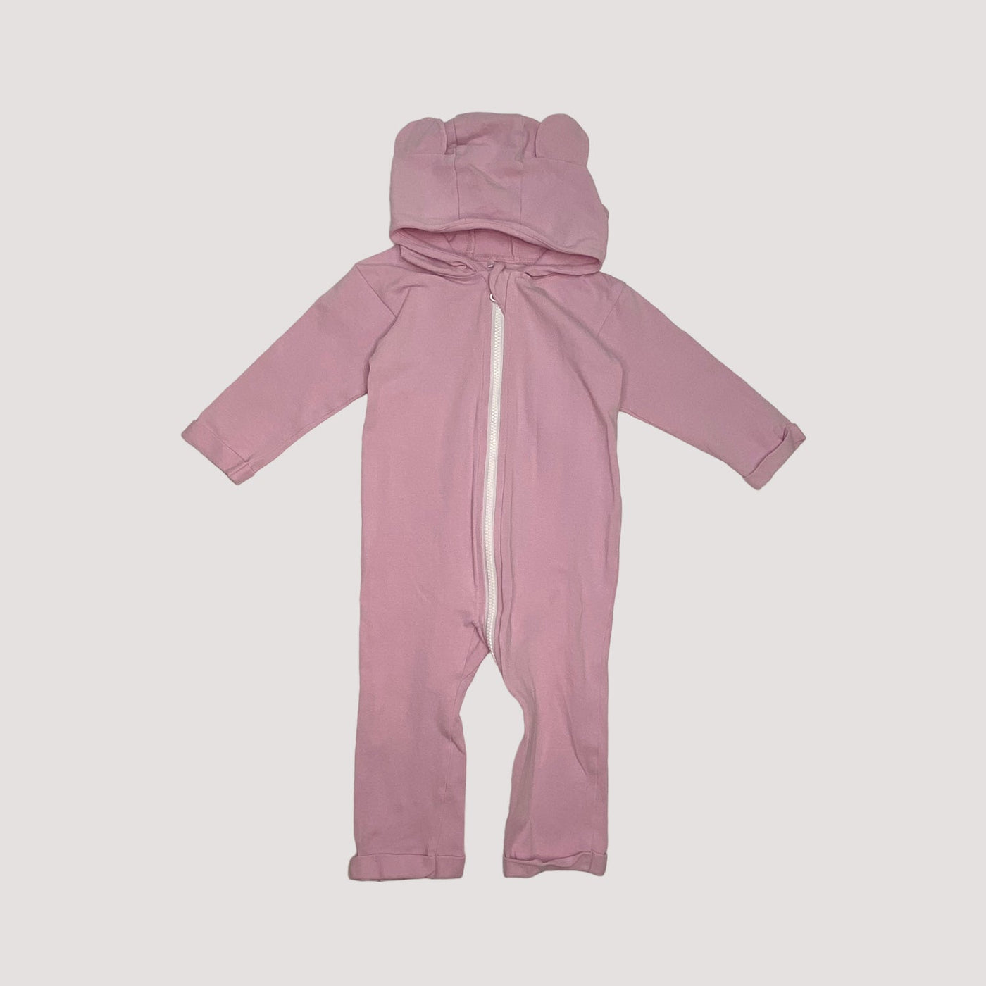 bear jumpsuit, light pink | 62cm