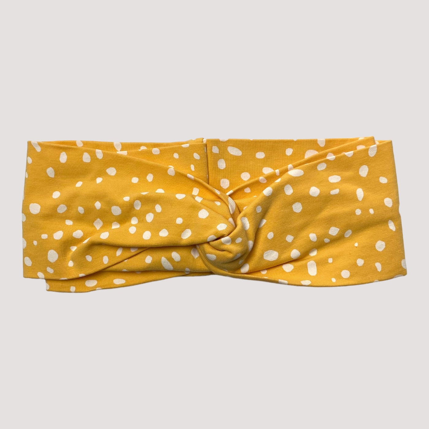 Kaiko knot headband, yellow dots | 48/50cm