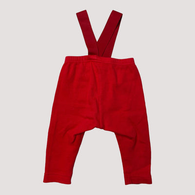 rib brace leggings, red | 62/68cm