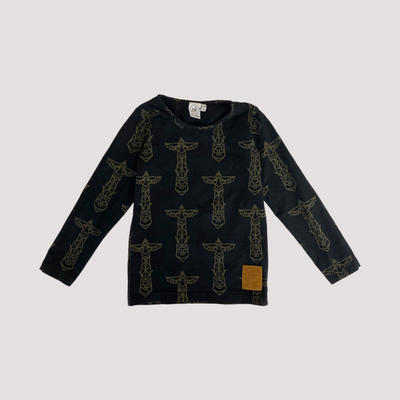 totem shirt, gold/black | 104/110cm