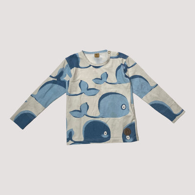 Blaa shirt, whales | 86/92cm