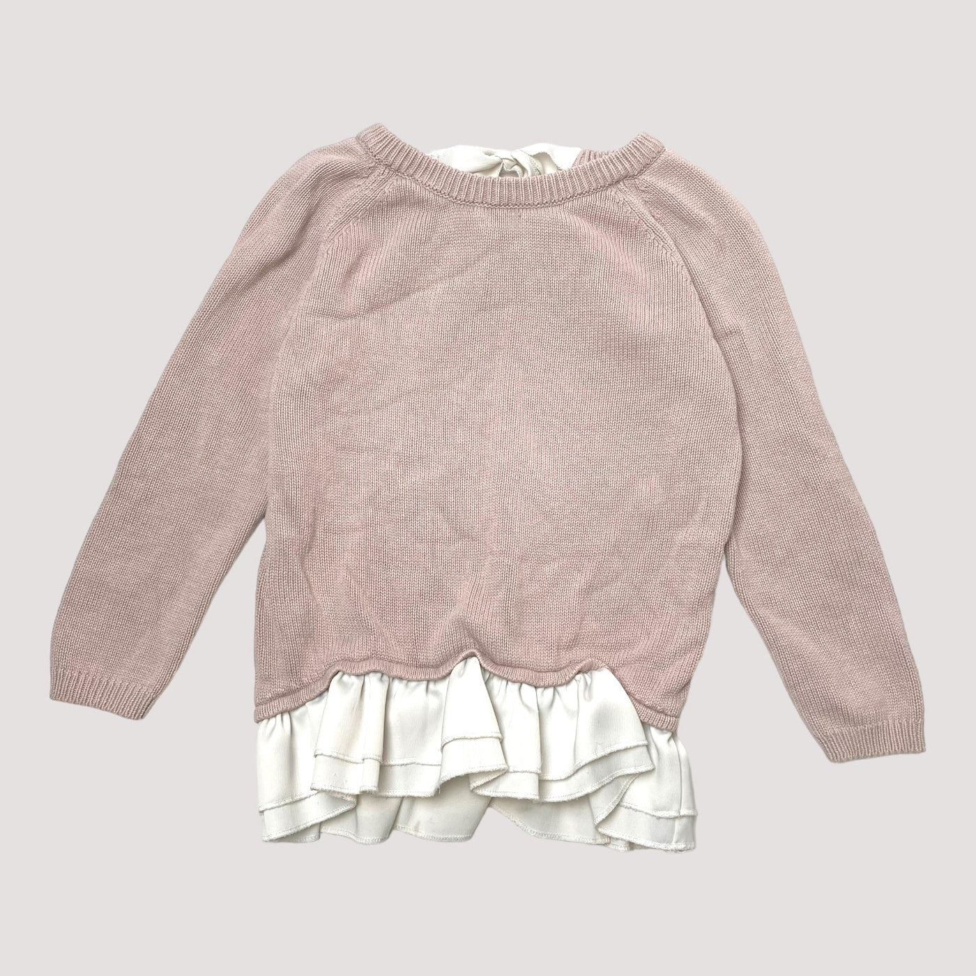 frill knit shirt, pink | 110/116cm