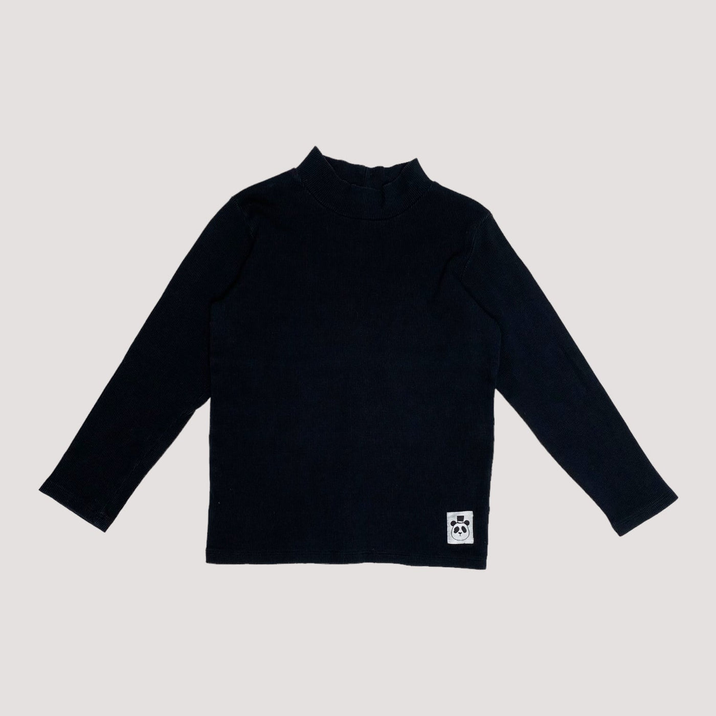 rib shirt, black | 116/122cm