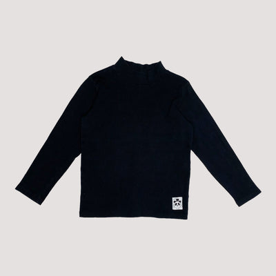 rib shirt, black | 116/122cm