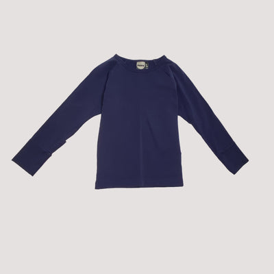 patch shirt, blue/grey | 98/104cm