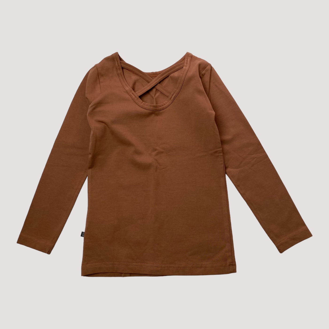 cross shirt, brown | 110/116cm