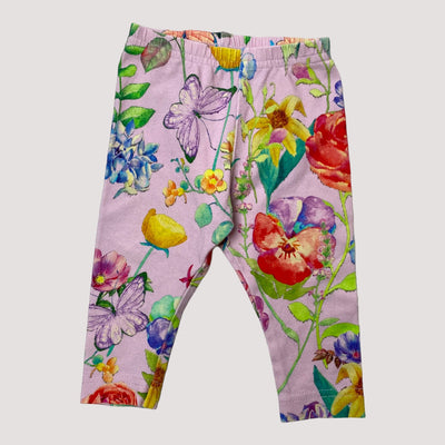 leggings, flowers pink | 62/68cm