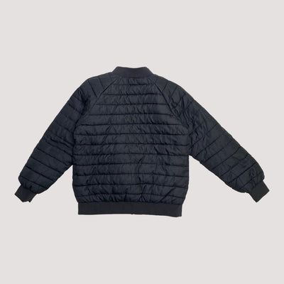 reversible insulator jacket, black/leopard | 128/134cm
