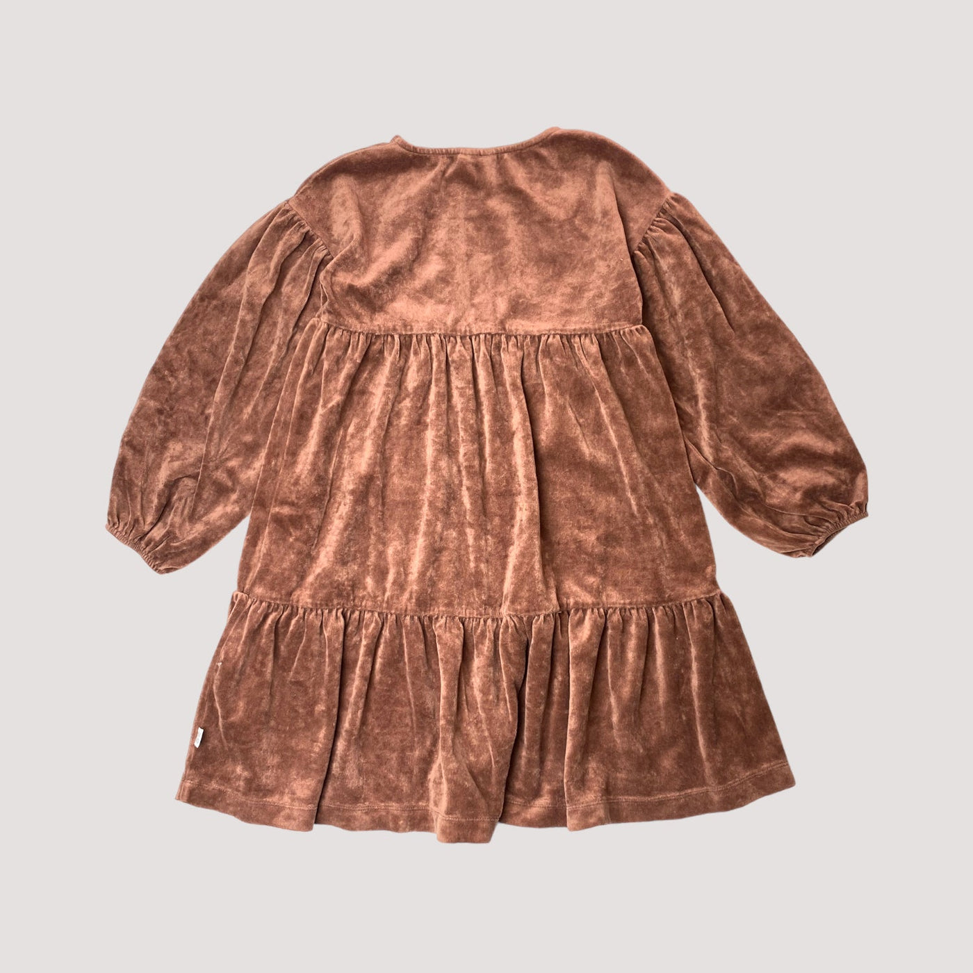 velour dress, chocolate | 134/140cm