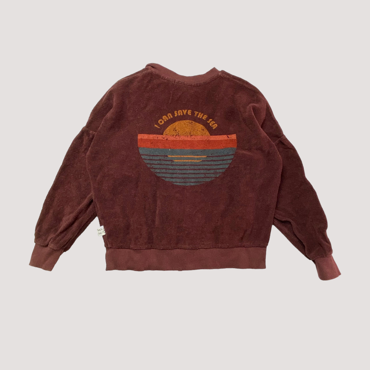 terry jacket, raisin | 110/116cm