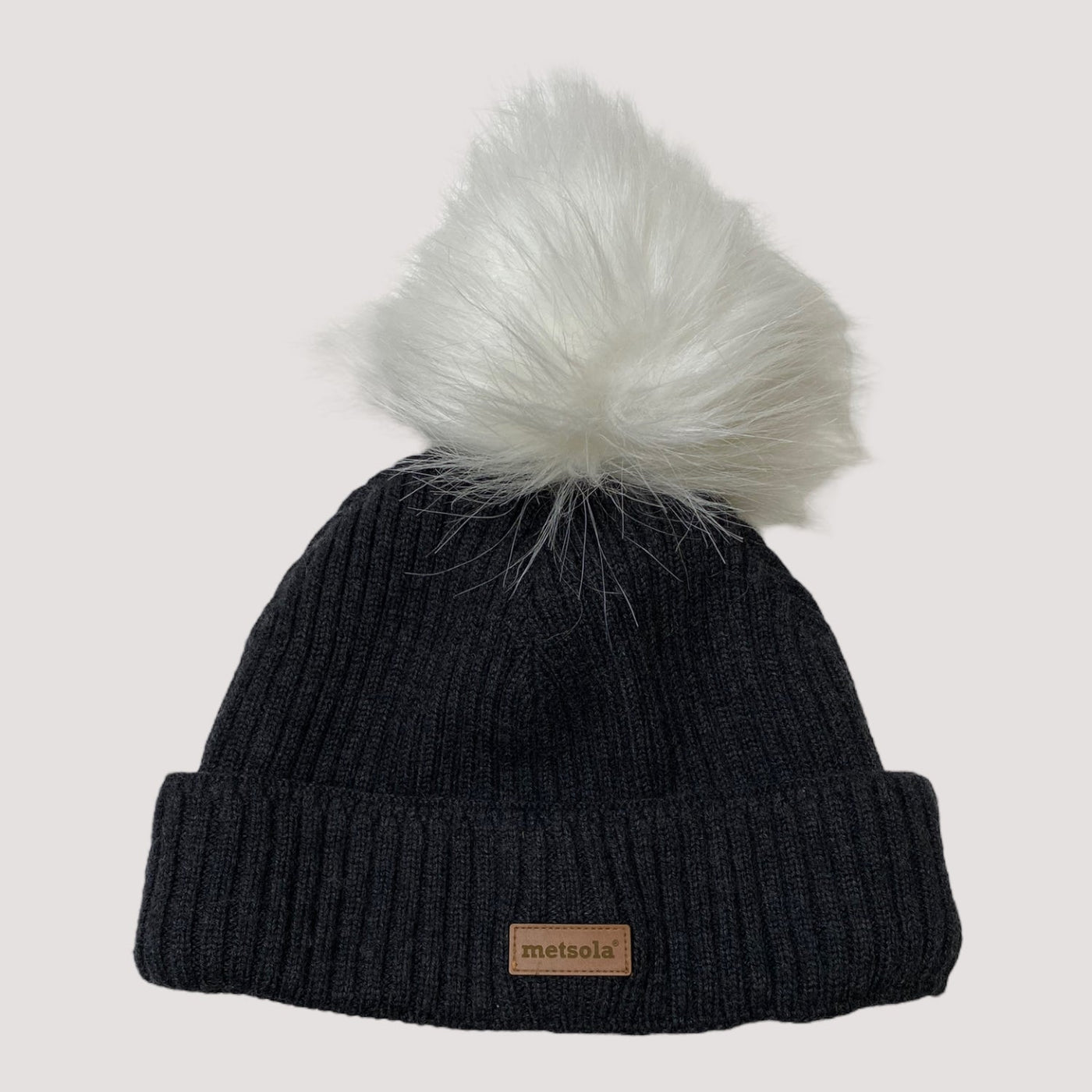 merino wool beanie, dark grey | junior 8+