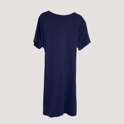 t-shirt belted dress, midnight blue | woman XL