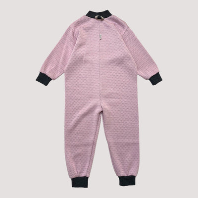 merino wool overall, pink | 100cm