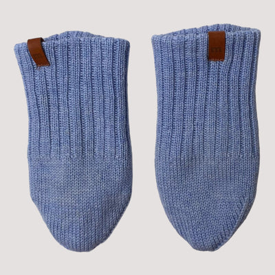 Metsola merino wool baby mittens, baby blue | 0-6m