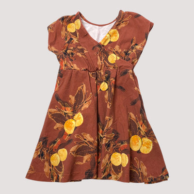 breeze dress, amber orange | 86/92cm