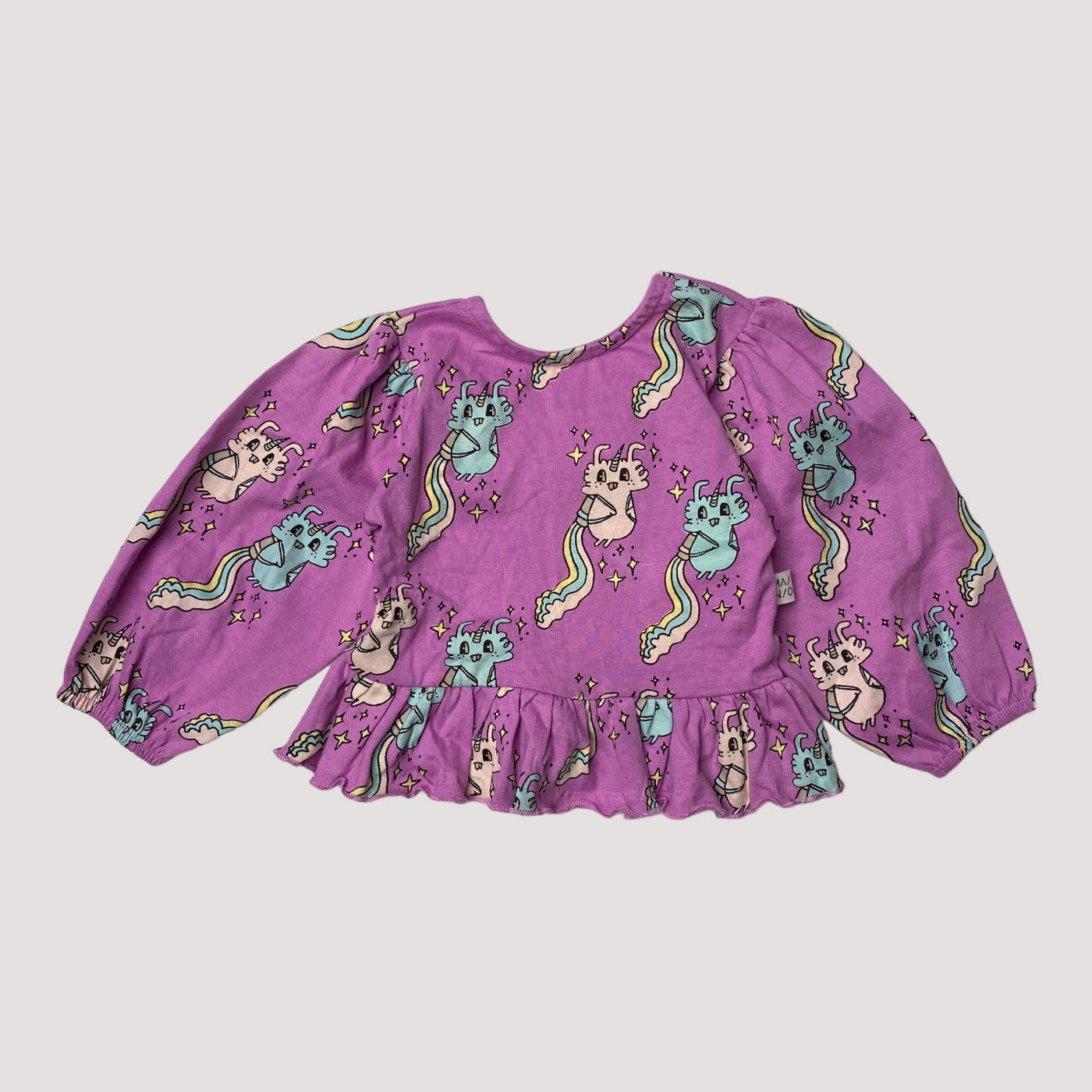 frill shirt, unicorns | 86/92cm