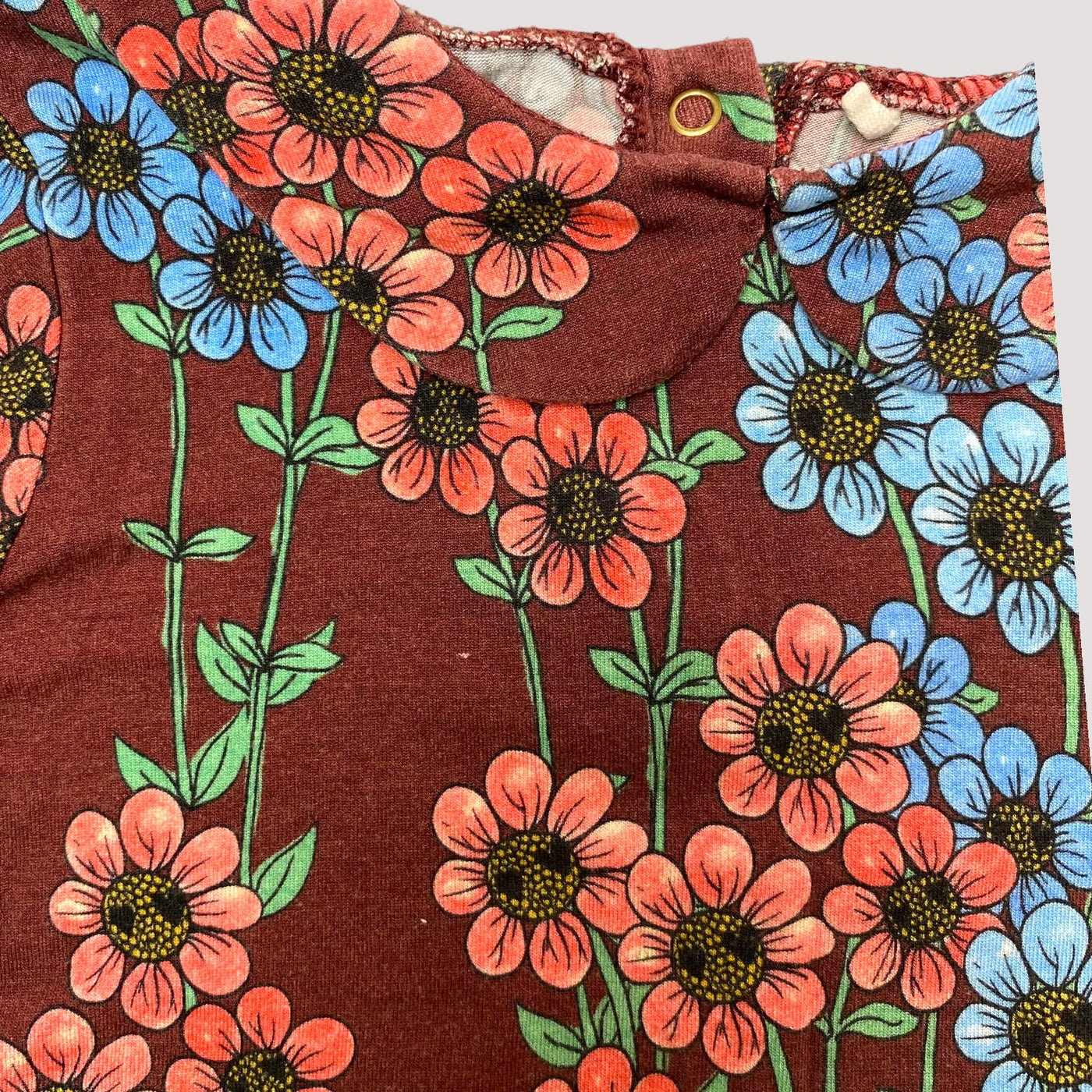 collar shirt, flowers | 104/110cm
